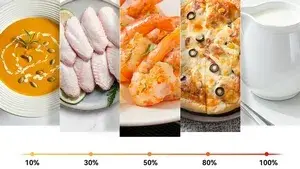 Cinco niveles de potencia  