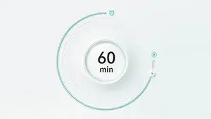Temporizador de 60 minutos con cinco niveles de potencia